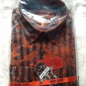 Luchiano Visconti - Men's Dress Shirt Size XL